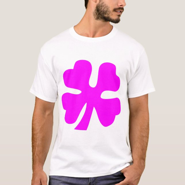 Camiseta Cuatro Alucinos de Hojas - Magenta (Anverso)