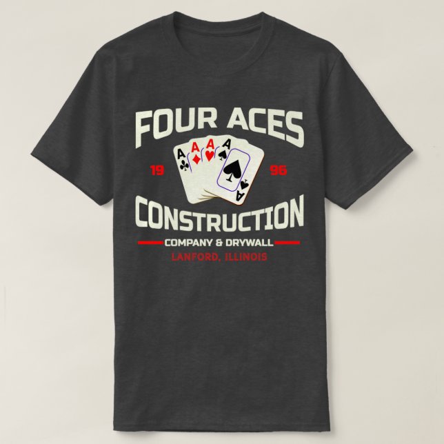 Camiseta Cuatro Ases Construction Co. de Roseanne (Diseño del anverso)