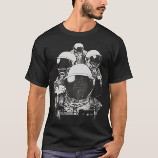 Camiseta Cuatro astronautas