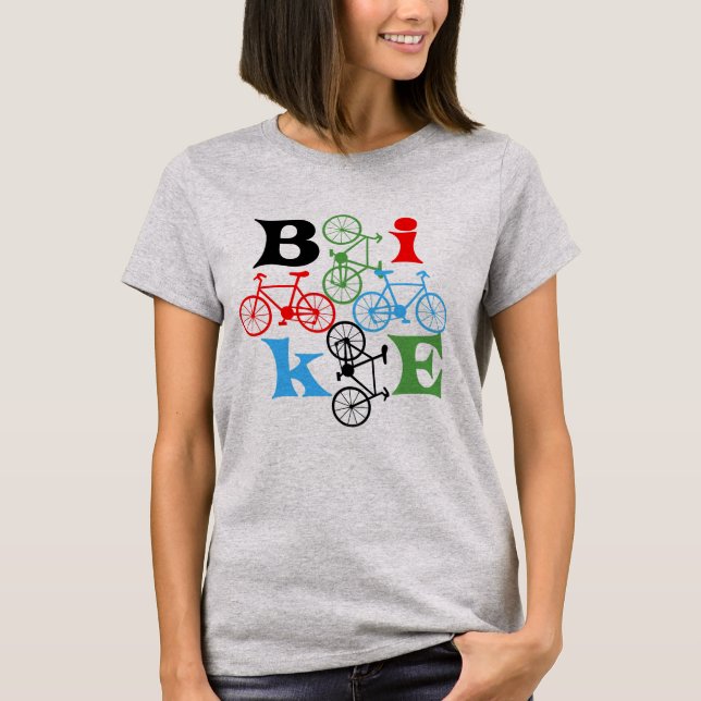 Camiseta Cuatro bicicletas (Anverso)