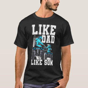 Camiseta Cuatro bicicletas como papá como hijo cuatro rueda