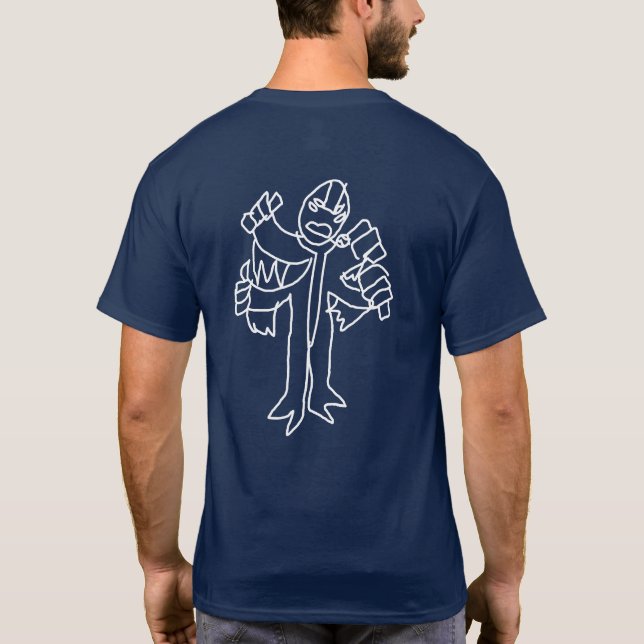 Camiseta Cuatro brazos y más (Reverso)