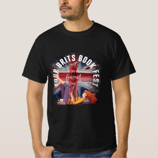 Camiseta Cuatro Brits Book Fest Dark Logo Mens/Unisex