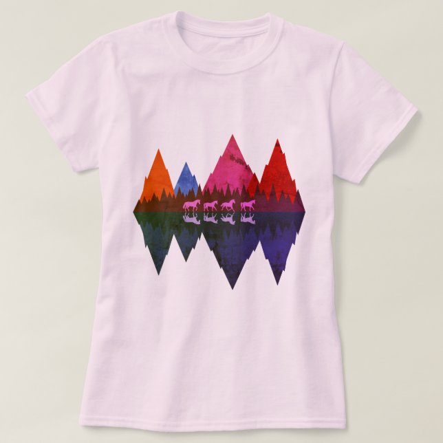 Camiseta Cuatro caballos (Diseño del anverso)