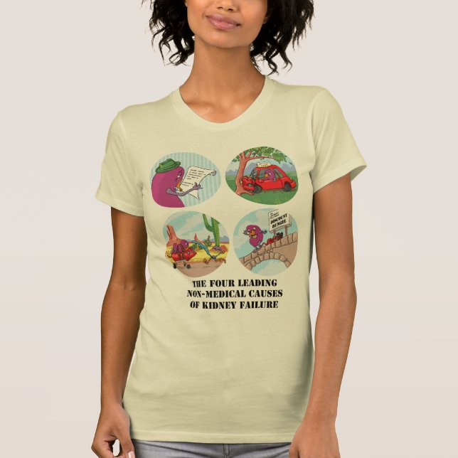 Camiseta Cuatro causas principales de la insuficiencia (Anverso)