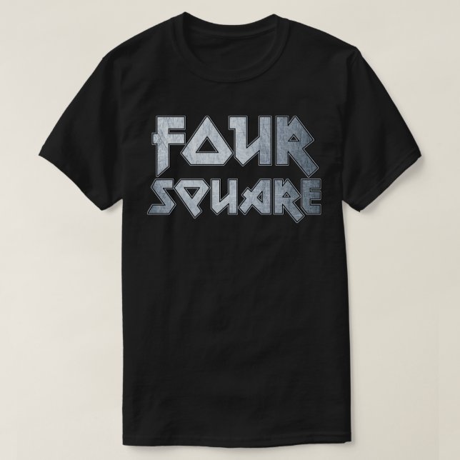 Camiseta Cuatro cuadrados (Diseño del anverso)