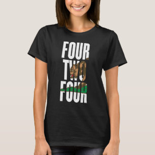 Camiseta Cuatro Cuatro Cuatro 424 Area Code California Los