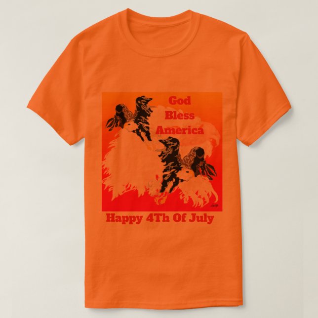 Camiseta : Cuatro De Julio (Diseño del anverso)