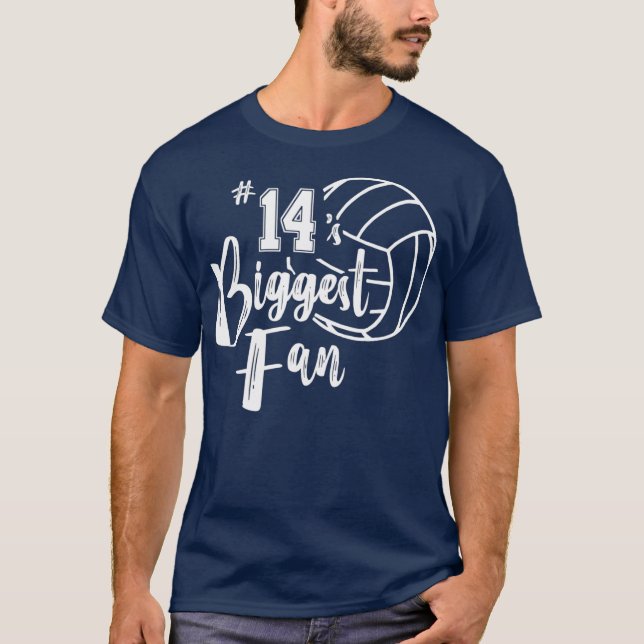 Camiseta Cuatro de los 14 más grandes fans del voleibol de  (Anverso)