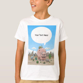 Camiseta Cuatro dinosaurios de fantasía