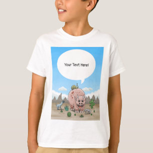 Camiseta Cuatro dinosaurios de fantasía