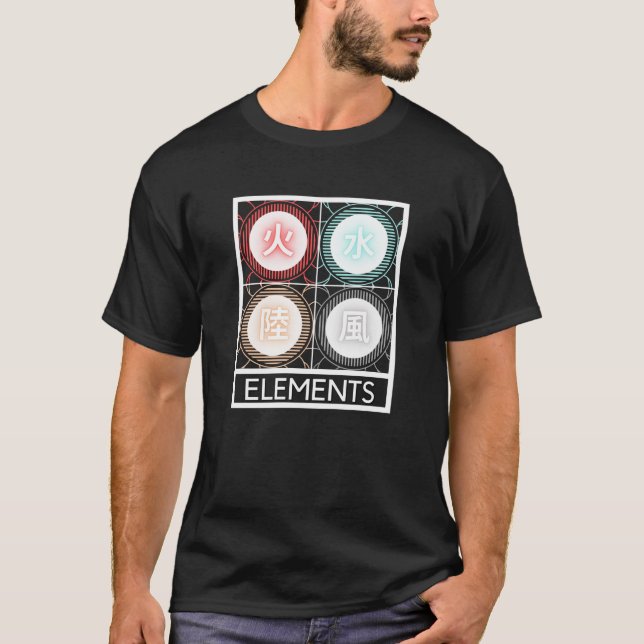 Camiseta Cuatro elementos (Anverso)