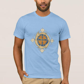 Camiseta Cuatro Elementos Mandala Marroquí Geometría Sagrad