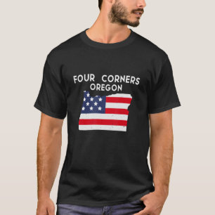 Camiseta Cuatro esquinas Oregon USA State America Travel Or