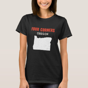 Camiseta Cuatro esquinas Oregon USA State America Travel Or