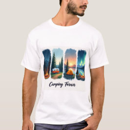 Camiseta Cuatro Estaciones de Camping - Delicia de Amante d