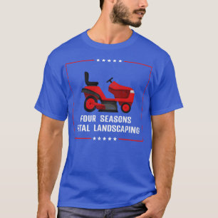 Camiseta Cuatro estaciones Remolque total de césped paisají