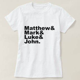 Camiseta Cuatro Evangelios - Biblia Mateo & Mark & Luke & J