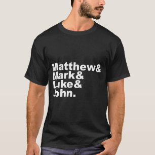 Camiseta Cuatro Evangelios Mateo Marcos Lucas Juan Biblia