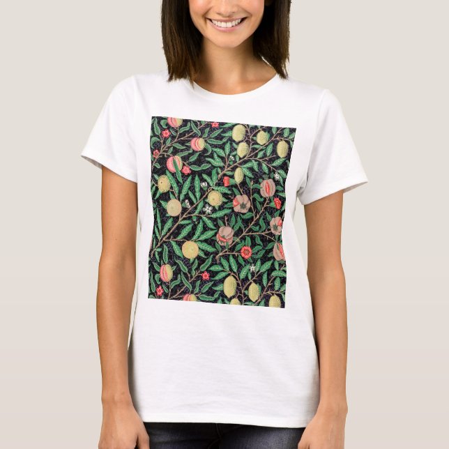 Camiseta Cuatro frutas, William Morris (Anverso)