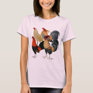Camiseta Cuatro gallos de pelea