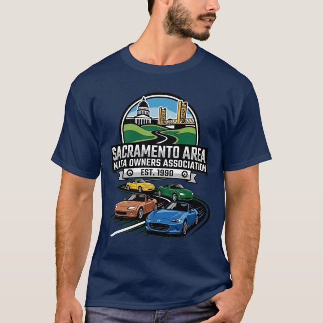 Camiseta Cuatro generaciones de Miatas (Anverso)