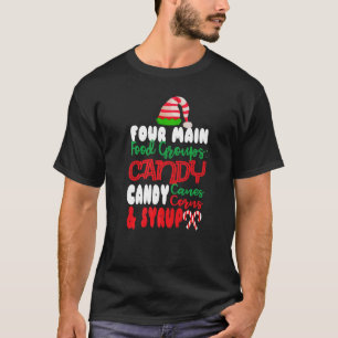 Camiseta Cuatro grupos principales de alimentos Navidades E