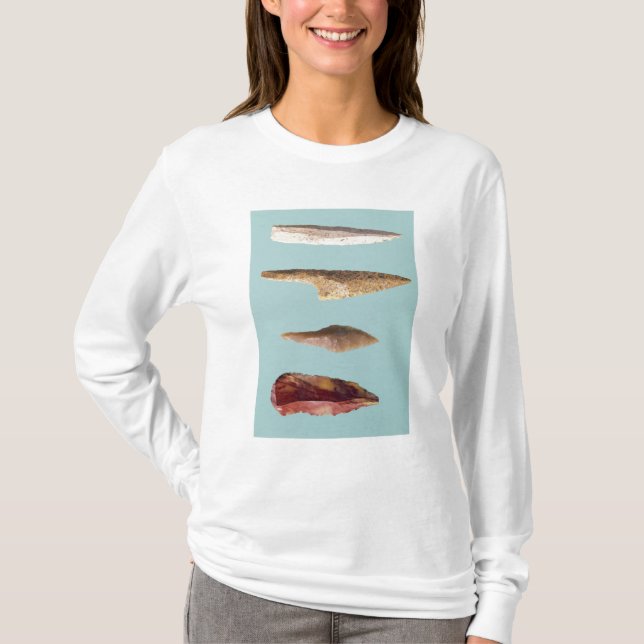 Camiseta Cuatro herramientas del pedernal (Anverso)
