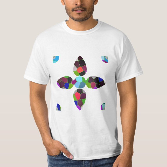 Camiseta Cuatro hojas coloridas (Anverso)