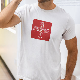 Camiseta Cuatro idiomas suizos nacionales
