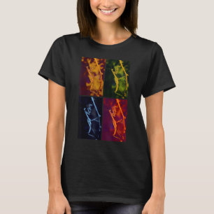 Camiseta Cuatro imágenes variantes de una caza de antis de 