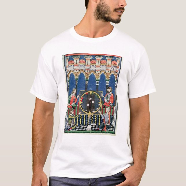 Camiseta Cuatro jugadores árabes del backgammon (Anverso)