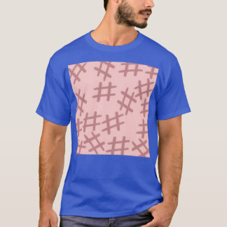 Camiseta cuatro líneas que se convierten en signo universal