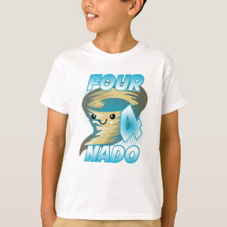 Camiseta Cuatro Nado Tornado 4 Niño Cumpleaños