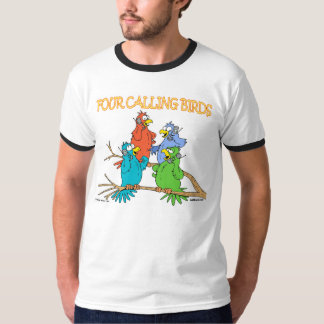 Camiseta Cuatro pájaros de llamada