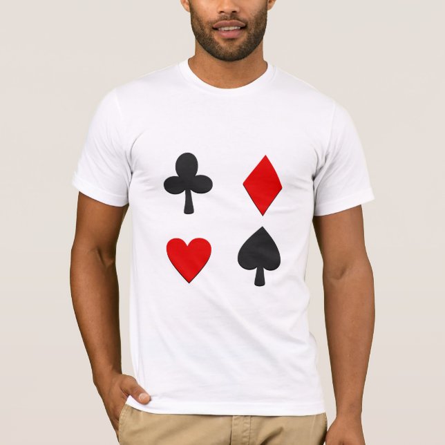 Camiseta Cuatro Palos de Cartas (Anverso)