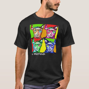 Camiseta Cuatro perritos lindos para los amantes del perro