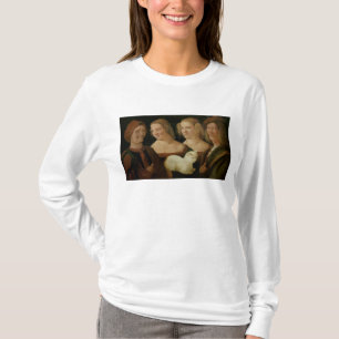 Camiseta Cuatro personas que se ríen de la vista de un gato