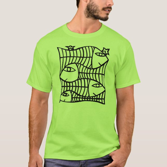 Camiseta Cuatro pescados (Anverso)