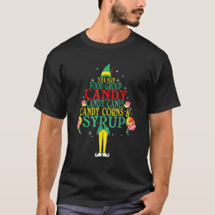 Camiseta Cuatro principales grupos de alimentos Navidades d