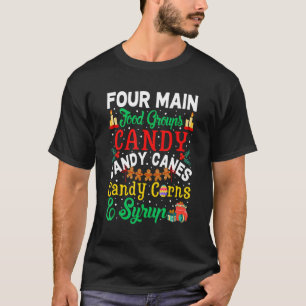 Camiseta Cuatro principales grupos de alimentos Navidades d