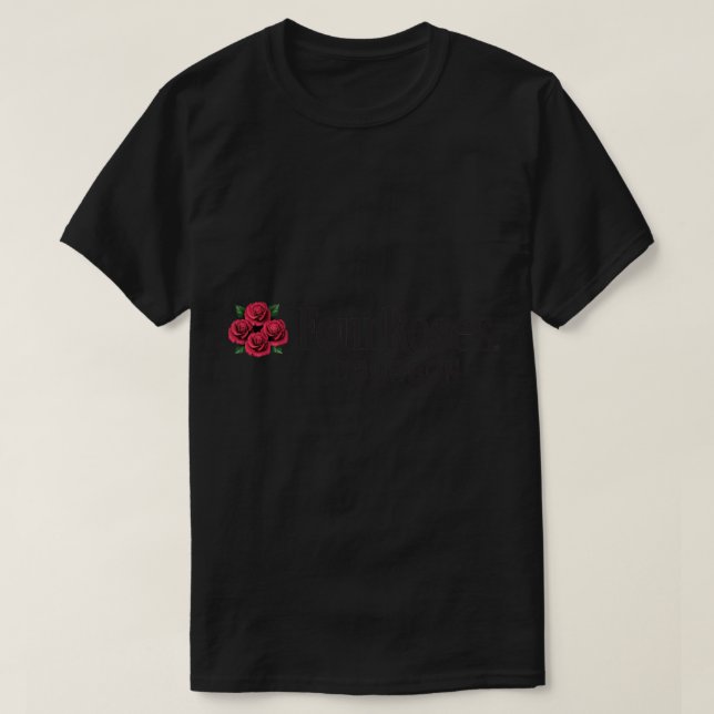 Camiseta Cuatro Rosas Pegatina Borbón (Diseño del anverso)