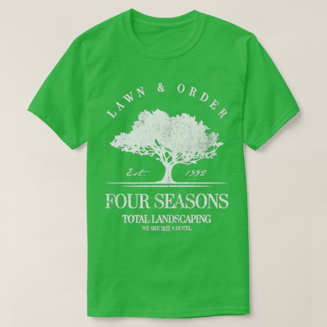 Camiseta Cuatro Temporadas Total De Césped Paisajista Y Ord (Diseño del anverso)