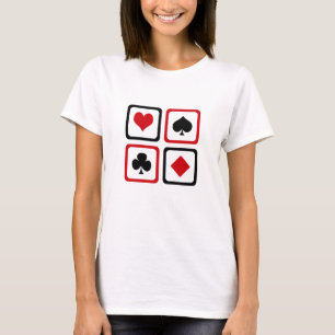 Camiseta Cuatro trajes de cartas