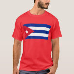 Camiseta cuba<br><div class="desc">Bandera de Cuba. La bandera de Cuba fue adoptada el 20 de mayo de 1902, con un campo con tres rayas azules y dos rayas blancas, y un triángulo equilátero rojo en el pabellón con una estrella blanca de 5 puntas. La bandera fue diseñada en 1848 para el movimiento de...</div>