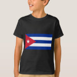 Camiseta cuba<br><div class="desc">Bandera de Cuba. La bandera de Cuba fue adoptada el 20 de mayo de 1902, con un campo con tres rayas azules y dos rayas blancas, y un triángulo equilátero rojo en el pabellón con una estrella blanca de 5 puntas. La bandera fue diseñada en 1848 para el movimiento de...</div>