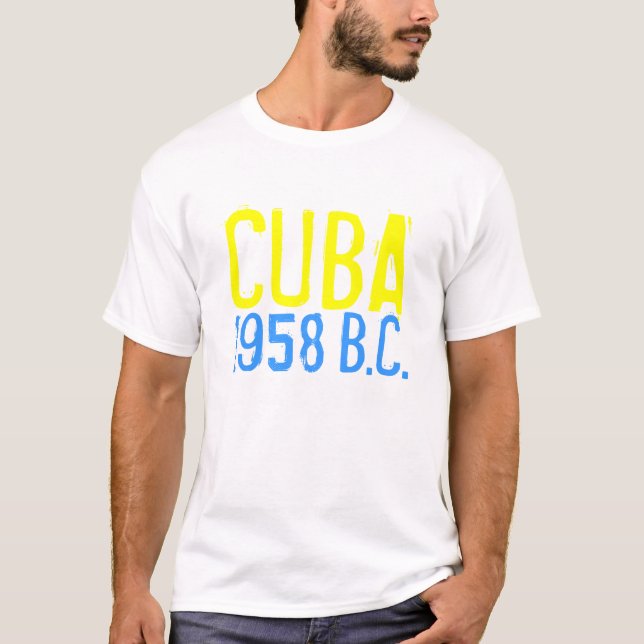 Camiseta CUBA 1958, (antes de castro) (Anverso)
