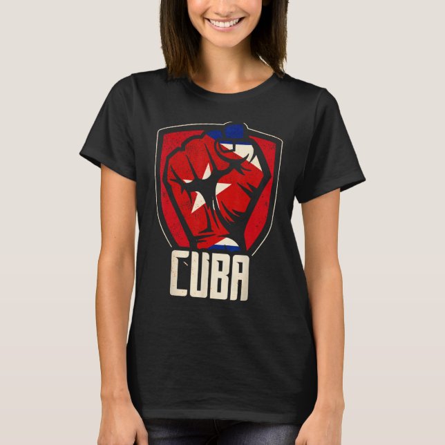 Camiseta Cuba ama la bandera cubana La Habana El socialismo (Anverso)
