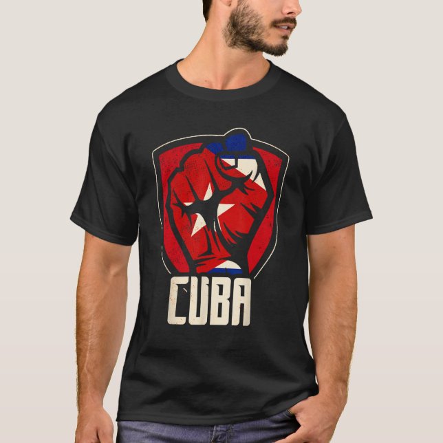 Camiseta Cuba ama la bandera cubana La Habana El socialismo (Anverso)