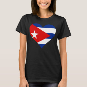 Camiseta Cuba Bandera Corazón de Cuba ama a Cuba